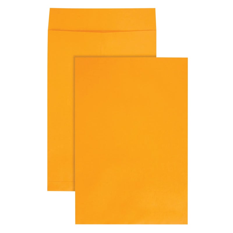 Quality Park Jumbo Kraft Envelopes, 12-1/2 x 18-1/2, Ungummed Catalog Envelopes for Storing and Organizing, 28 lb Kraft Paper, 25 per Box (QUA42353), Light Brown - Image 1